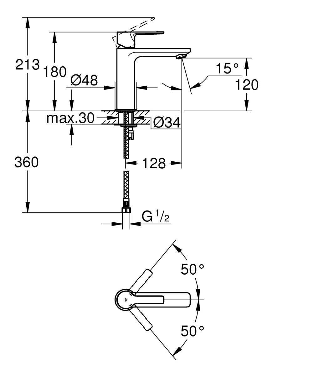GROHE Lineare Basin Mixer