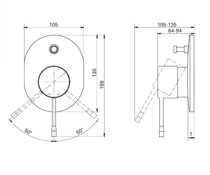 GROHE Essence Diverter Mixer Large Trim