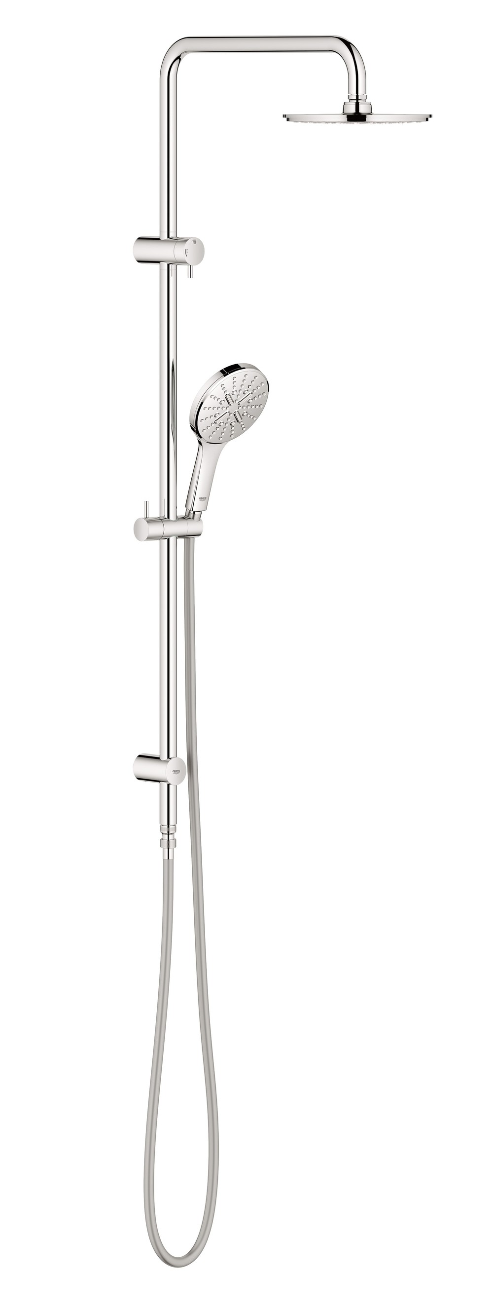 GROHE SmartActive Twin Shower Sytem with Diverter Round Chrome