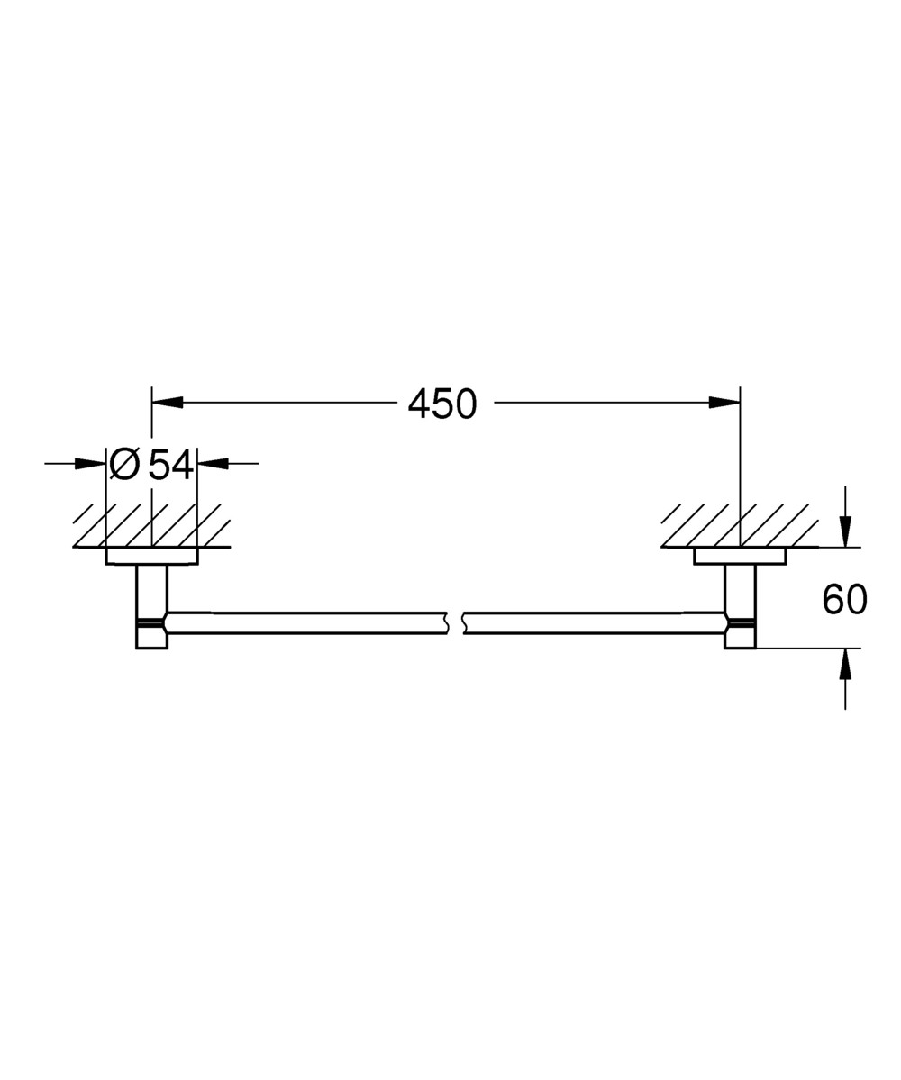 GROHE Essentials Towel Rail 450mm