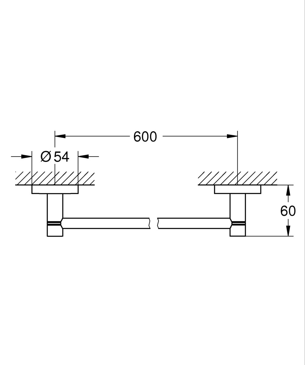 GROHE Essentials Towel Rail 600mm